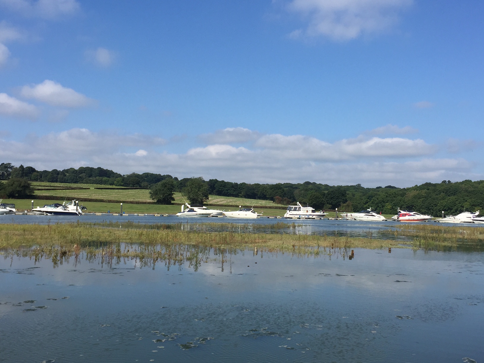 Learning to paddle board on the Hamble