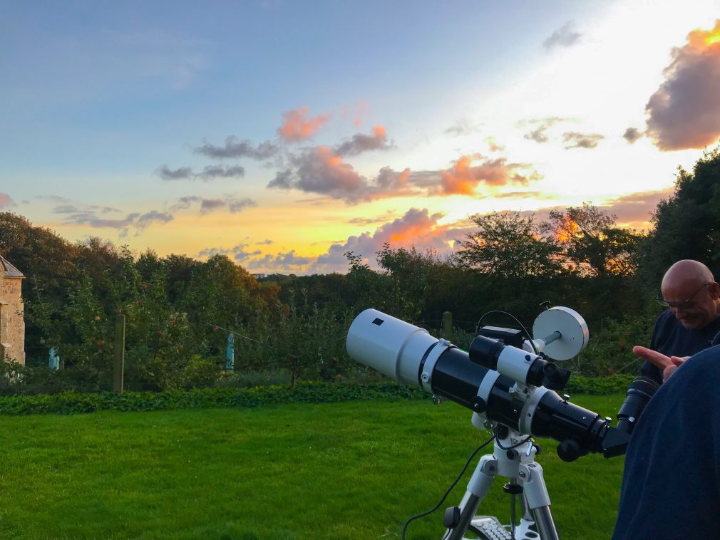 Stargazing at Trerice, Cornwall